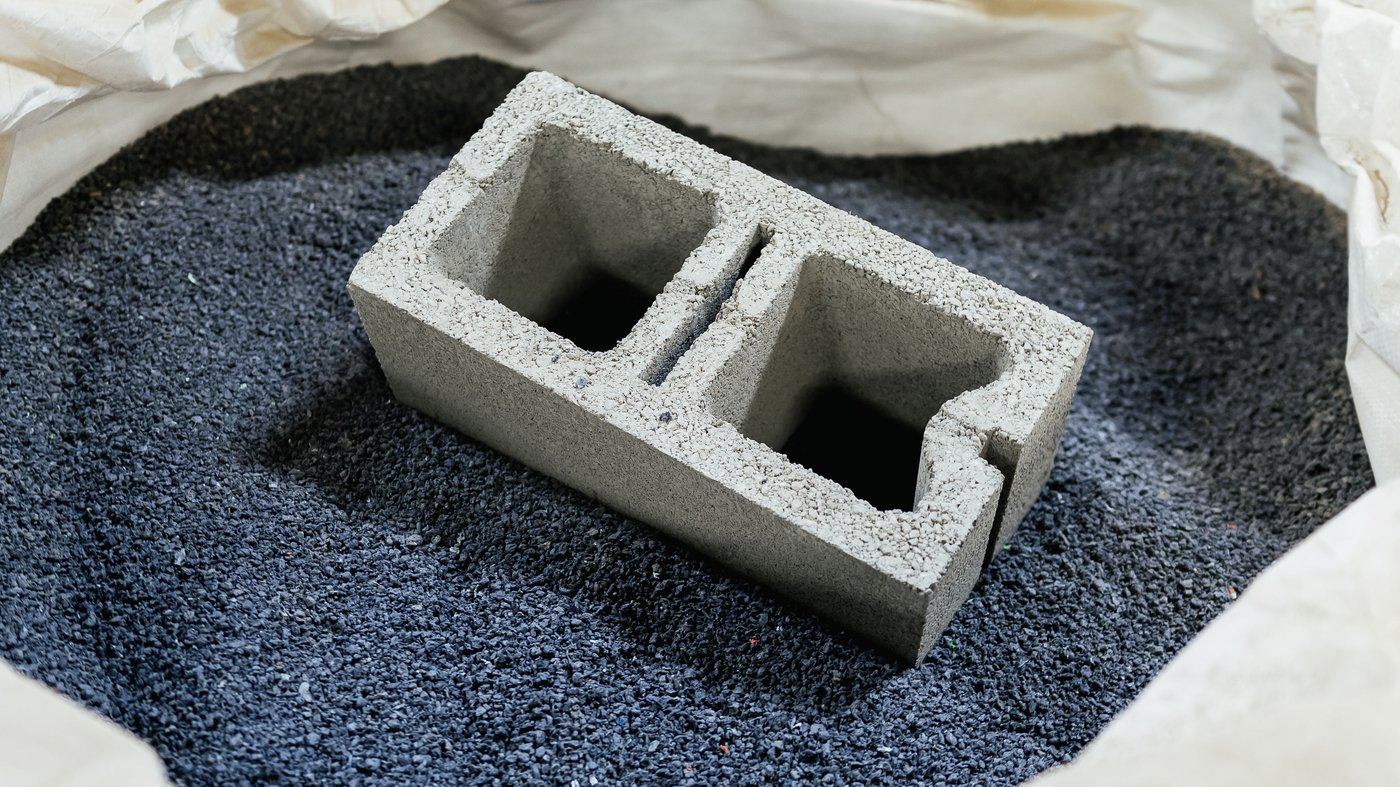 RESIN8 recycled aggregate block